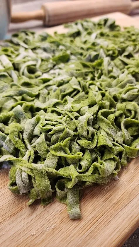 Homemade Pasta Enriched with Microgreens